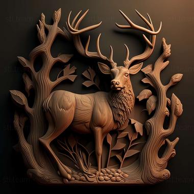 3D model Deer (STL)